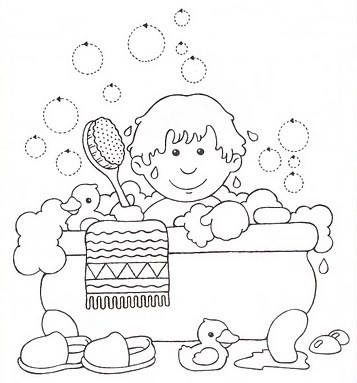 Jeu de bain 3 ans - coloriage pour le bain - kaloo - La Maison de Zazou